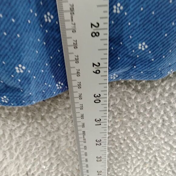 Bixby Nomad Shirt Mens Large Blue Geometric Print Regular Fit Casual Evening - Picture 3 of 7